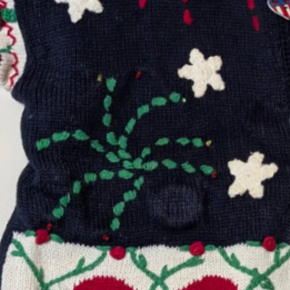 1995 Vintage Eagles Eye July 4th Collectibles Sweater - Picture 5 of 5